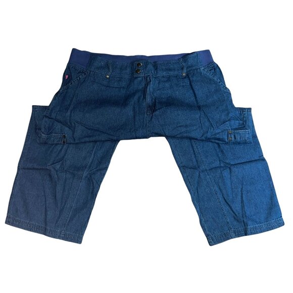 Woman Within NWOT Double Button Front Comfort Waist Cargo Jean Sz 20 Tall Womens - Picture 9 of 16